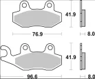 Plăcuțe frână Brembo sinterizate SP față/spate 07SU12SP