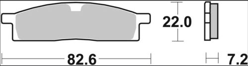 Plăcuțe frână Brembo sinterizate față 07YA16SX