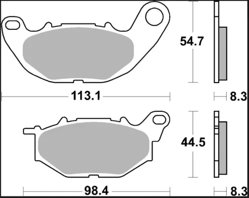 Plăcuțe frână Brembo sinterizate SR față 07YA52SR