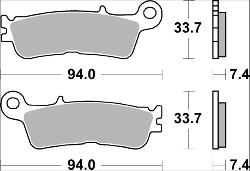 Plăcuțe frână Brembo sinterizate SD față 07YA55SD