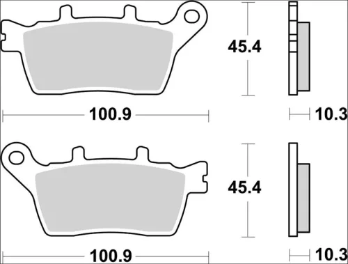 Plăcuțe frână Brembo sinterizate SP spate 07YA60SP