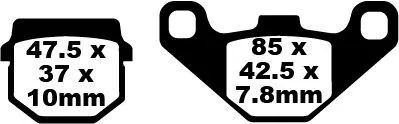 Plăcuțe frână carbon EBC FA083/2TT