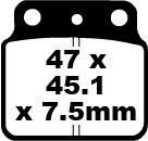 Plăcuțe frână off-road EBC FA137TT