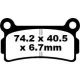 Plăcuțe frână organice EBC FA164
