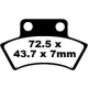 Plăcuțe frână off-road EBC FA232TT