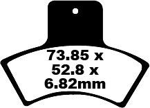 Plăcuțe frână off-road EBC FA270TT