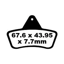 Plăcuțe frână carbon EBC FA271TT