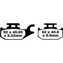 Plăcuțe frână off-road EBC FA413TT