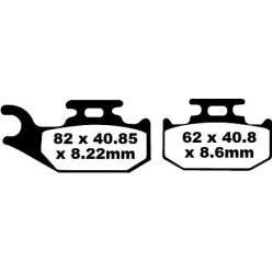 Plăcuțe frână off-road EBC FA414TT