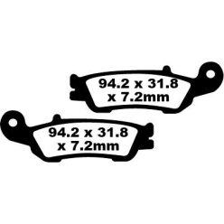 Placute Frana Carbon Ebc Fa450Tt Fata