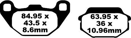 Plăcuțe frână organice EBC SFA305