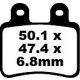 Placute frana EBC Organic Scuter SFA350