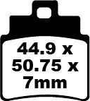 Plăcuțe frână organice EBC SFA355/4