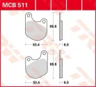 Plăcuțe frână organice TRW MCB511