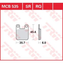 Placute-Frana-Standard-Trw-Mcb535-Fata-Spate