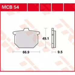 Plăcuțe frână organice TRW MCB54