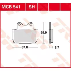 Placute-Frana-Standard-Trw-Mcb541-Spate