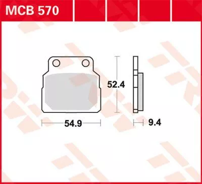 Plăcuțe frână organice TRW MCB570