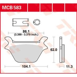 Placute Frana Trw Mcb583 Mcb583