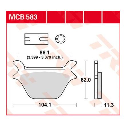 Placute Frana Trw Mcb583 Mcb583