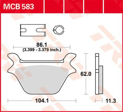 Placute Frana Trw Mcb583 Mcb583