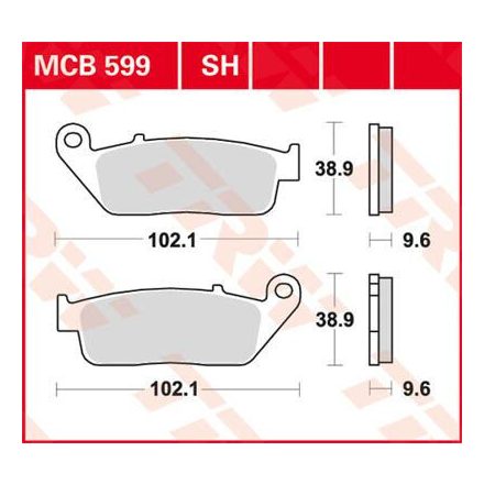 Placute-Frana-Standard-Trw-Mcb599-Fata