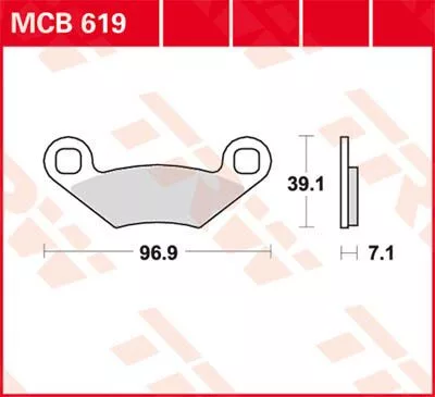 Plăcuțe frână organice TRW MCB619