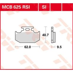 Placute-Frana-Sinter-Si-Trw-Mcb625Si-Spate