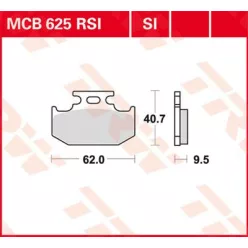 Placute-Frana-Sinter-Si-Trw-Mcb625Si-Spate