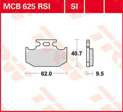 Placute-Frana-Sinter-Si-Trw-Mcb625Si-Spate