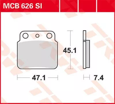 Plăcuțe frână ceramice TRW MCB626SI