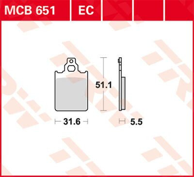 Trw Placute Frana Mcb651 Mcb651