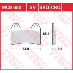 Placute-Frana-Standard-Trw-Mcb683-Fata