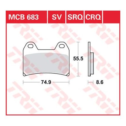 Placute-Frana-Standard-Trw-Mcb683-Fata