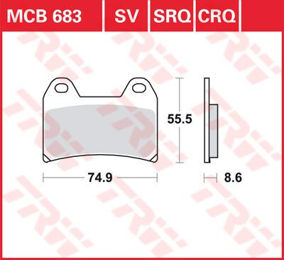 Placute-Frana-Standard-Trw-Mcb683-Fata