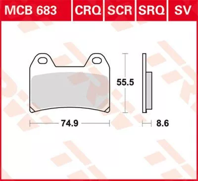 Placute-Frana-Standard-Trw-Mcb683-Fata