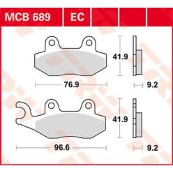 Trw Placute Frana Mcb689 Mcb689