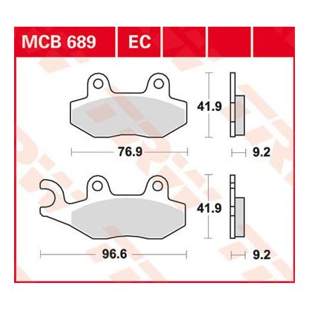 Trw Placute Frana Mcb689 Mcb689