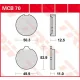 Plăcuțe frână organice TRW MCB70