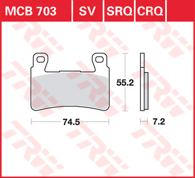 Placute-Frana-Standard-Trw-Mcb703