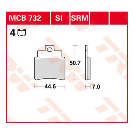 Trw Placute Frana Mcb732 Mcb732