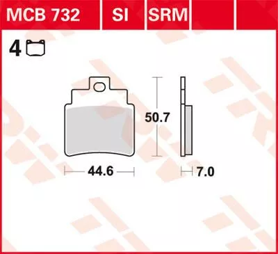 Plăcuțe frână ceramice TRW MCB732