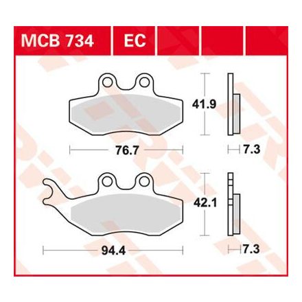 Placute-Frana-Standard-Trw-Mcb734