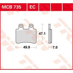 Placute-Frana-Standard-Trw-Mcb735-Fata