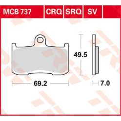 Placute-Frana-Standard-Trw-Mcb737