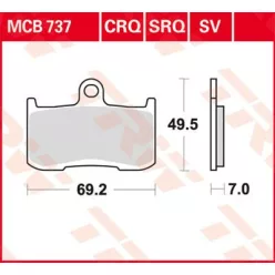Placute-Frana-Standard-Trw-Mcb737