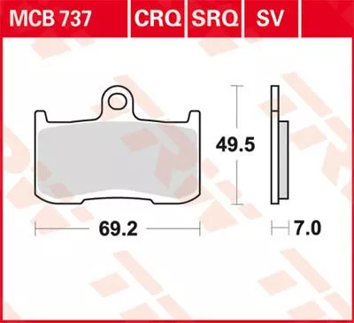 Placute-Frana-Standard-Trw-Mcb737