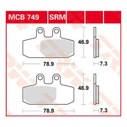 Trw Placute Frana Mcb749 Mcb749