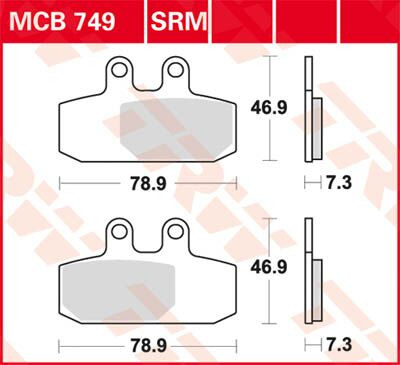 Trw Placute Frana Mcb749 Mcb749