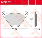 Plăcuțe frână organice TRW MCB97
